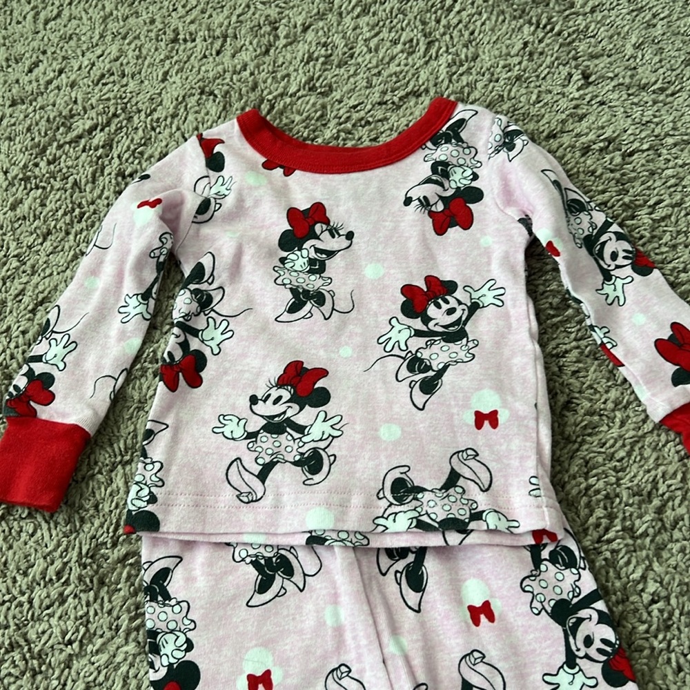 Disney Minnie & Mickey Heart Love PJ Set Bundle - Picture 6 of 9